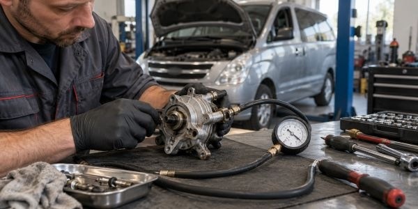 Как проверить вакуумный насос Hyundai Grand Starex 2.5 дизель - Hyundai Starex, Grand Starex, H-1, Porter